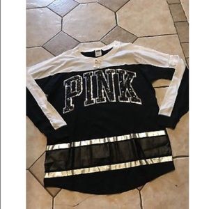 Black and white bling crew